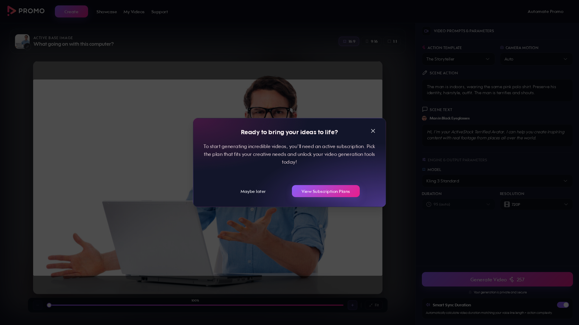 Test failure screenshot